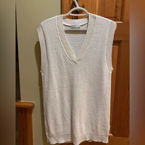 aritzia babaton white Knit Sweater vest